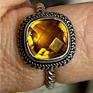Citrine Silver Ring 8